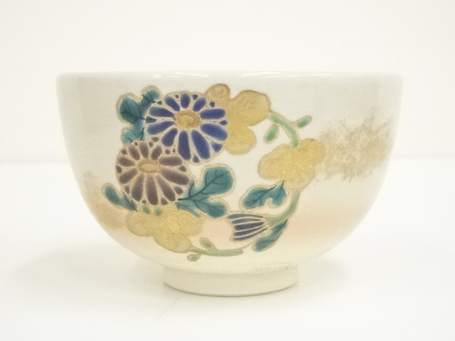 T594 茶碗 『松島文』『平安 橋本紫雲 造』 共箱 抹茶碗 茶道具